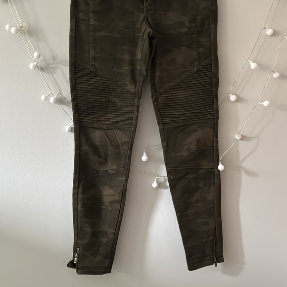 Zara Z1975 skinny moto camouflage high rise denim jeans size 36 / 4 - Picture 3 of 9